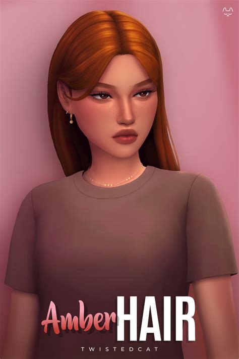 Amber Hair Twistedcat Sims Hair Sims Sims 4