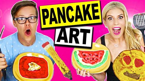 Diy Back To School Pancake Art Challenge Youtube