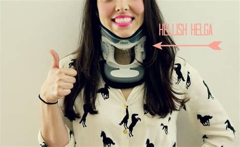 Part One Of The Series In Which I Demonstrate How To Make Having A Neck Brace Look Cooler Than