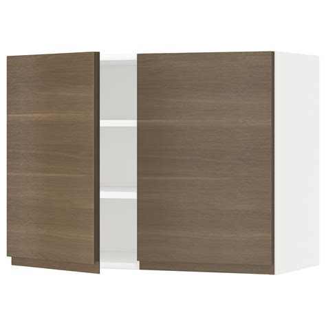 Metod ντουλάπι τοίχου με ράφια2 πόρτες 80x60 Cm Ikea Ελλάδα