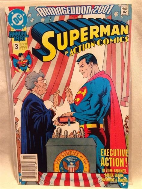 Action Comics Annual 1987 3 Vf Armageddon 2001 Superman Ebay