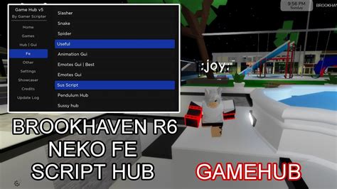 Brookhaven R6 Neko GameHub Fe Script Hub Hydrogen Fluxus Arceus X