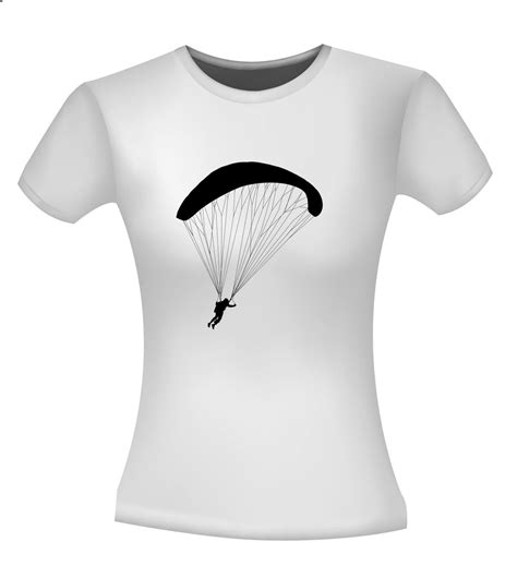 Parachute Silhouet Paragliding Sport T Shirt