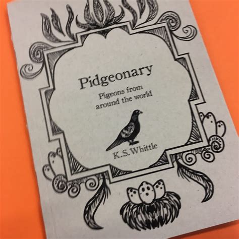 Pidgeonary A Pigeon Appreciation Book Pigeon Ts Zine Nature Art