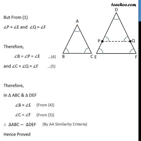 Theorem 65 Sas Similarity If One Angle Of A Triangle Is Equal To