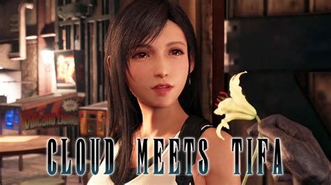Final Fantasy 7 Remake Cloud Meets Tifa Youtube