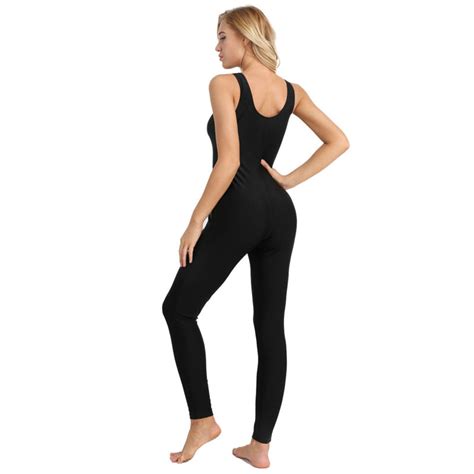 women sleeveless sexy yoga dance leotard bodycon jumpsuit romper bodysuit pants ebay