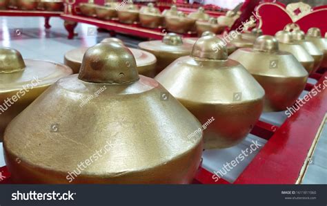 Gamelan Traditional Musical Instrument Central Java Stock Photo
