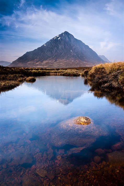 Scottish Highlands Landscape Scene With Mountain And River Photograph