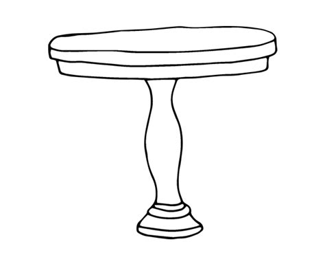 Round Table Coloring Page
