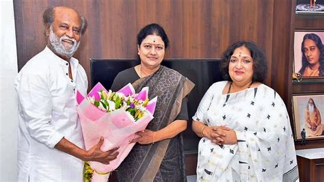 Expelled Aiadmk Leader Sasikala Meets Rajinikanth At His Poes Garden