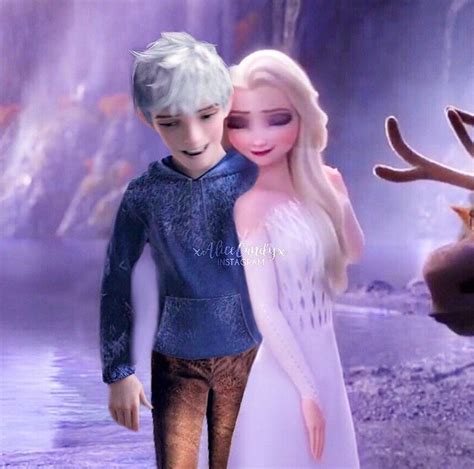 Jelsa Elsa And Jack Frost Frozen 2 Rotg Edit By Xalicecandyx Instagram Disney Frozen Elsa