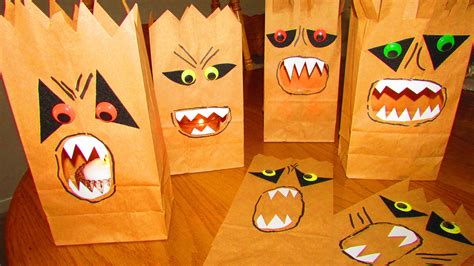 Monsters To Light Halloween Made With Brown Paper Bags Paper Bag