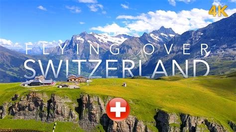 Best Aerial View Of Switzerland 4k Drone Video Flight Over The Alps
