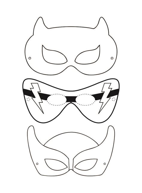 Super Hero Mask Template Printable Superhero Mask Template Superhero