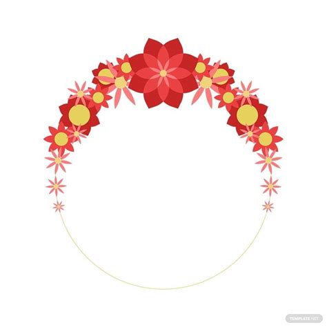 Floral Decorative Round Vector In Illustrator Svg  Eps Png