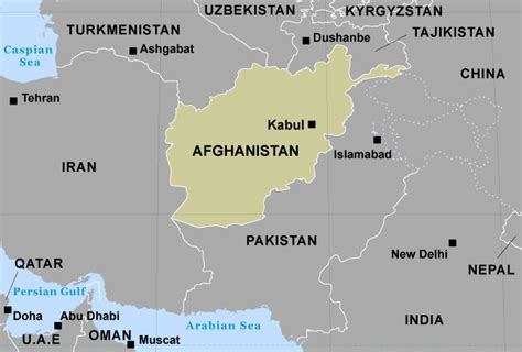 Kaart Afghanistan 2021 Vogels