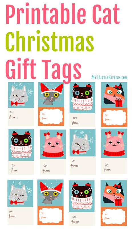 Free Printable Cat Gift Tags