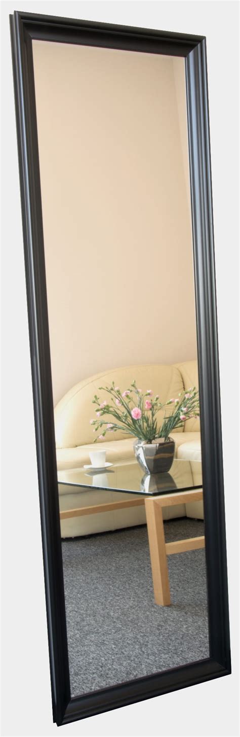 lustro drewniane prostokątne w czarnej ramie klasyczne 160x50 cm bd art bd art