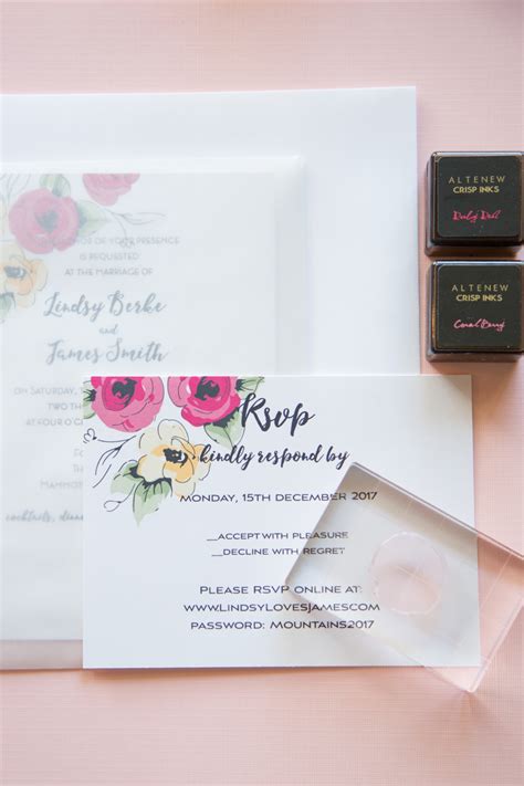 Diy Wedding Invitation Kit For Stampers Mountainside Bride