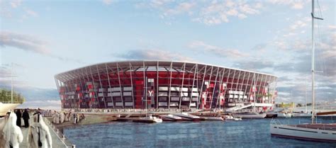 Qatar Unveils First Ever Fifa World Cup Stadium Built From Shipping