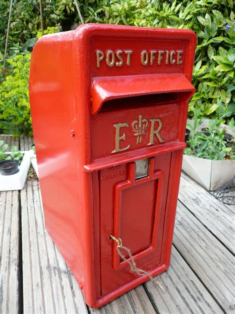 Royal Mail Post Box ERII box Red Cast iron post office box Best | eBay