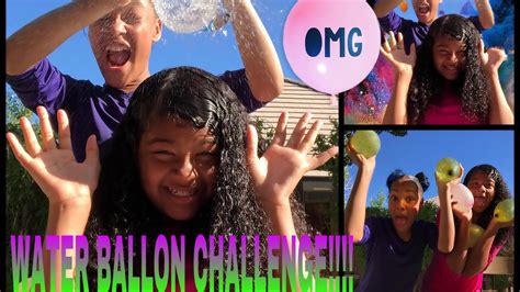 Water Balloon Challenge A Bunch Of Ballons Must Watch💖 Youtube