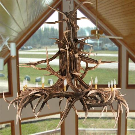 Get $15 discount for all orders over $99 never forget to use $15 off coupon when you shop at cabinplace.com. Elk 15 Antler Chandelier | Rustic chandelier, Antler ...