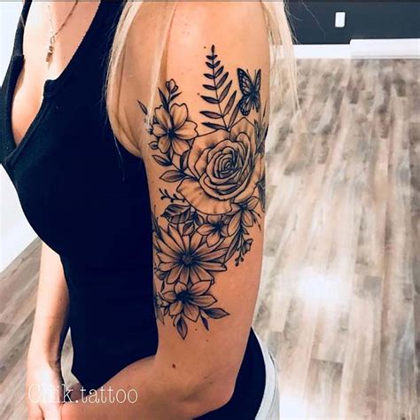 Female Upper Arm Tattoos Designs Best Design Idea