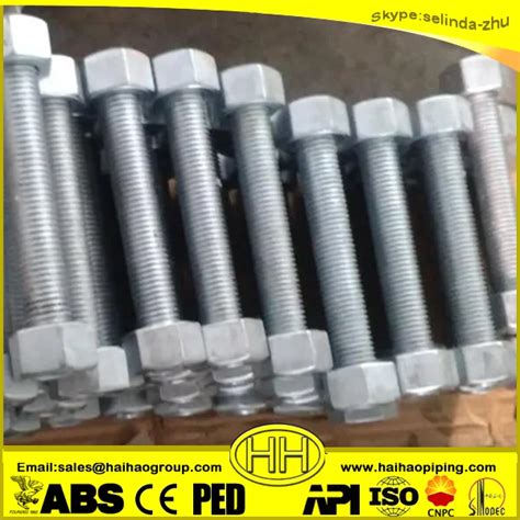 Stud Bolts Astm A B Threaded Full Length With Astm A H Heavy Hex Nuts Buy Stud Bolt