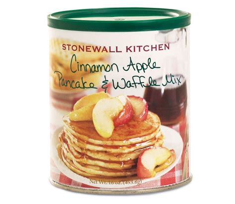 Stonewall kitchen is a company that understands when it comes to food, nothing is more important than quality. Stonewall Kitchen Cinnamon Apple Pancake/Waffle Mix 16 OZ ...