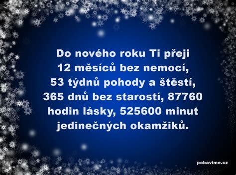 Přání Nový Rok Silvestr Obrázky Text Pobavimecz