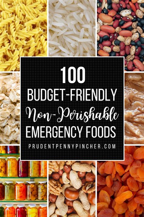 100 Budget Friendly Non Perishable Foods Prudent Penny Pincher