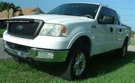 This is the standard 2 door model. 2004 Ford F - 150 Lariat Crew Cab Pickup 4 - Door 5. 4l