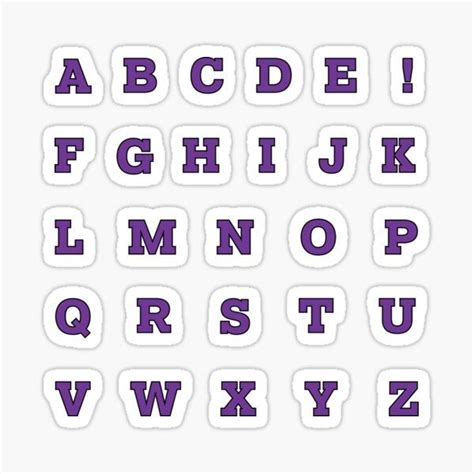 The Goods Shop Redbubble Print Stickers Lettering Alphabet Fonts