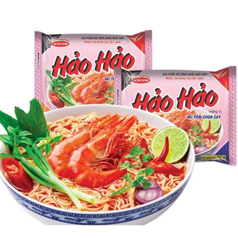 Vietnam Hao Hao Mi Tom Chua Cay Hot Sour Shrimp Flavour Vietnamese
