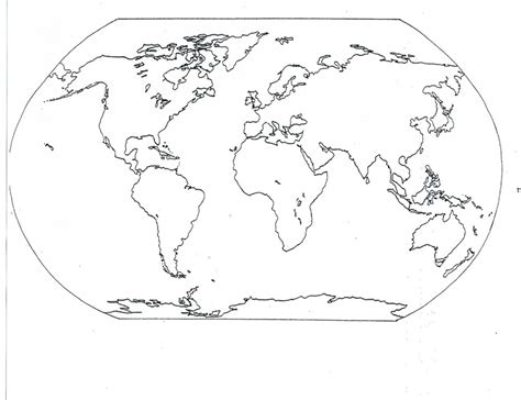 Printable World Map With Continents And Oceans Labeled Printable Maps