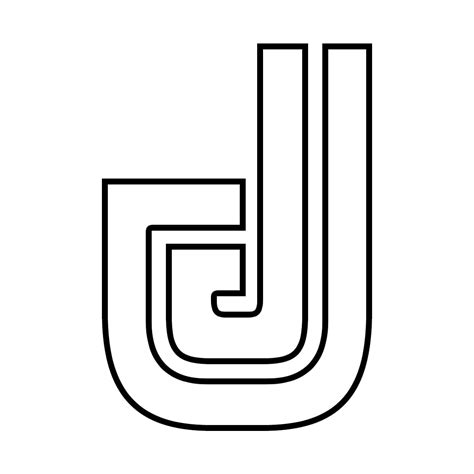 Letra J Con Dibujo Dibujo De La Letra J Para Colorear