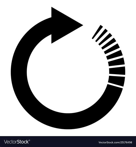Circle Arrow With Tail Effect Circular Arrows Vector Image