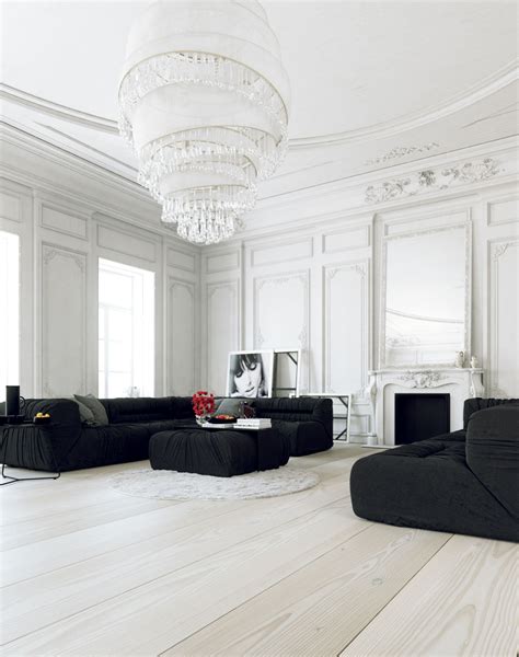 See more ideas about black living room, black furniture living room, living room account suspended. 30 Black & White Living Rooms That Work Their Monochrome Magic