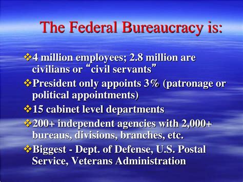 Ppt Unit 7 Chapter 10 Federal Bureaucracy Powerpoint Presentation