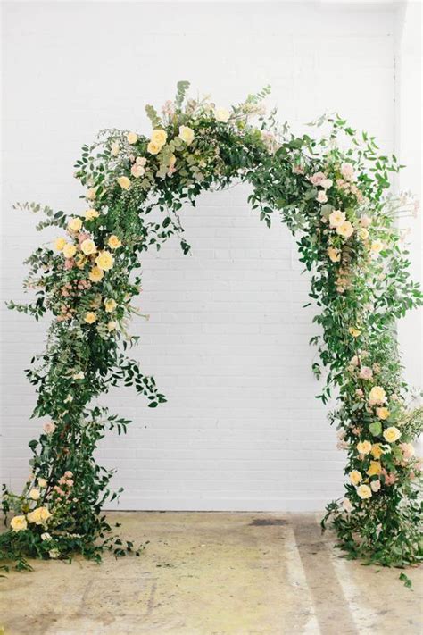 Romantic Floral Arch In 2020 Floral Arch Wedding Ceremony Flowers