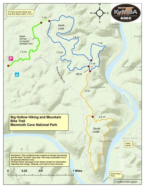 Hike Or Bike Big Hollow Loop Trail Mammoth Cave Kentucky
