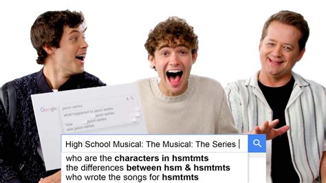 Watch High School Musical The Musical The Series Cast Answer The Web