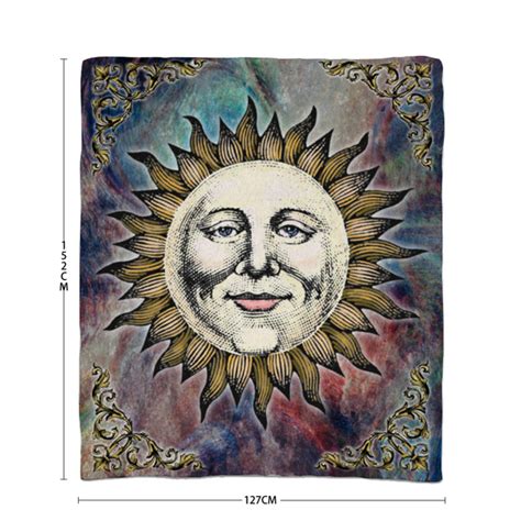 Renaissance Sun Fleece Blanket Abstract Multicolored Celtic Art Store