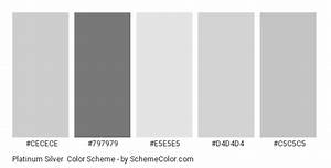 Platinum Silver Color Scheme Gray Schemecolor Com