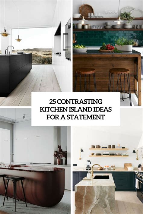 25 Contrasting Kitchen Island Ideas For A Statement Digsdigs