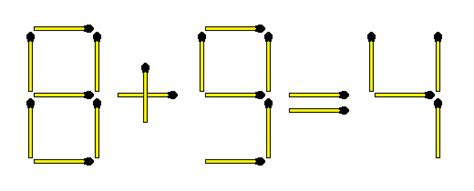The main feature of match puzzles is that the answer is usually not obvious. Matchstick Puzzles