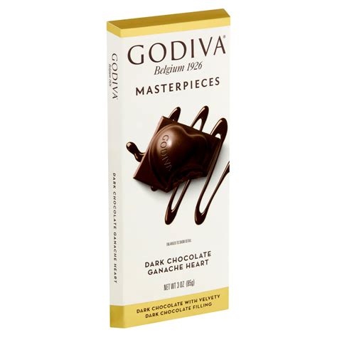 Godiva Masterpieces Ganache Heart Dark Chocolate 3 Oz