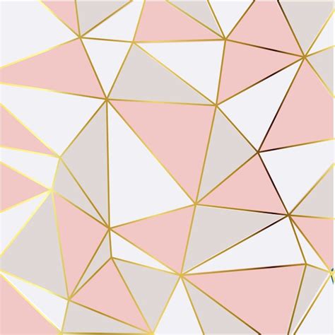 Papel Pintado Geometrico Blanco Y Dorado - imagens de fundo lindas